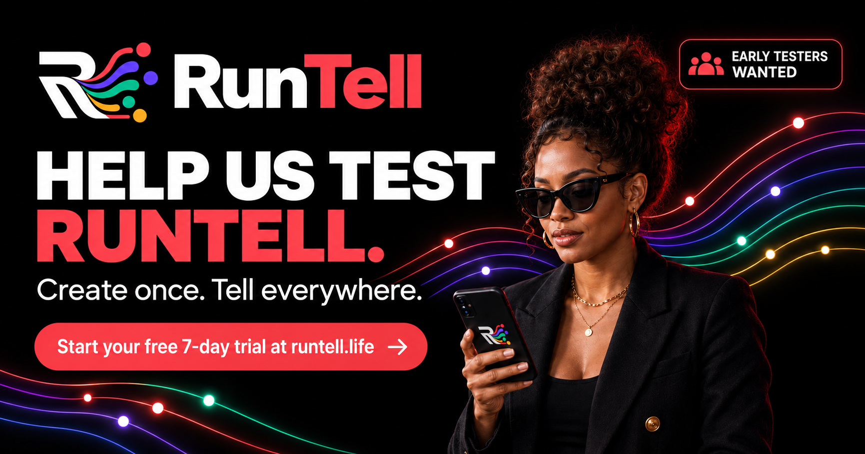 RunTell digital product experience